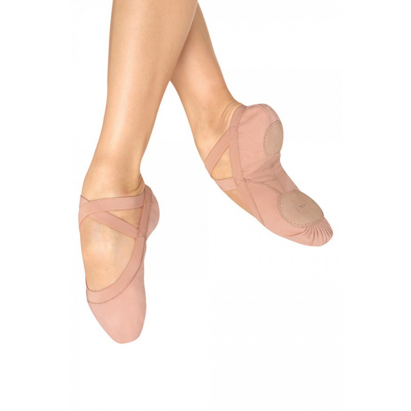 Bloch Ballettschuhe Pro Elastic, pink Leinen, geteilte Sohle